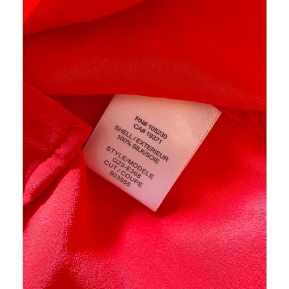 EQUIPMENT 100% Silk Slim Signature LS Button Down Blouse Size S - Picture 3 of 3